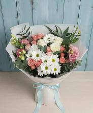 Букет цветов из:  Розы, Лизиантусы и Хризантемы #REPLACE_PRED# Зязикове-Юрте