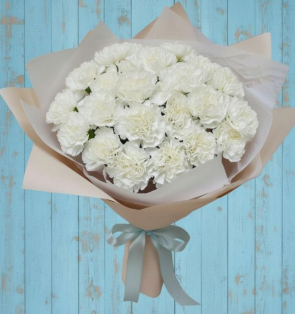 Букет цветов из: Гвоздики в Зязикове-Юрте