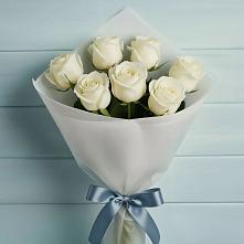 Букет 7 Белых роз Эдлесс Лав #REPLACE_PRED# Зязикове-Юрте