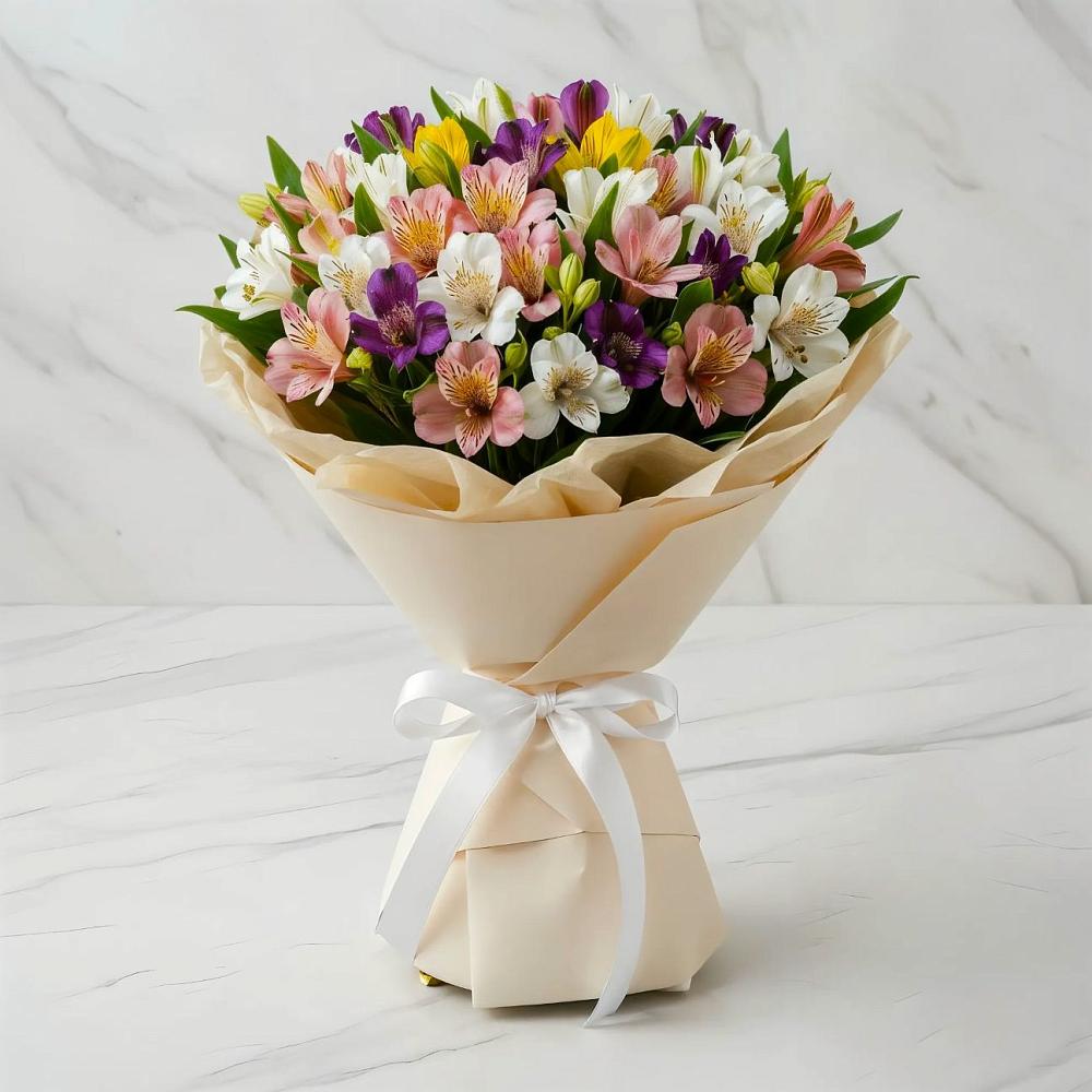 Букет цветов из: Альстромерии в Зязикове-Юрте