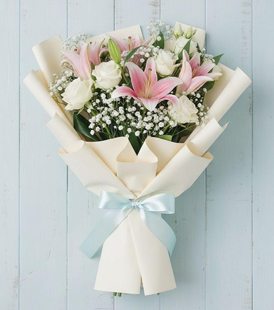 Букет цветов из: Лилии в Зязикове-Юрте