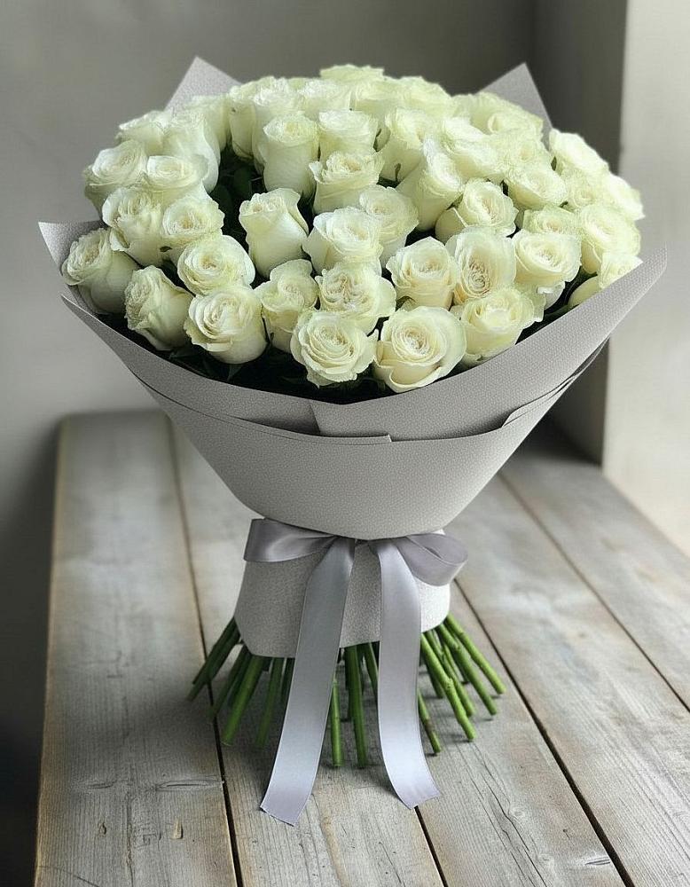 Букет 35 Белых роз в Зязикове-Юрте