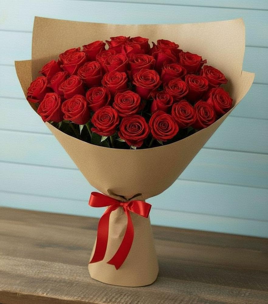 Букет Красные розы Милано в Зязикове-Юрте