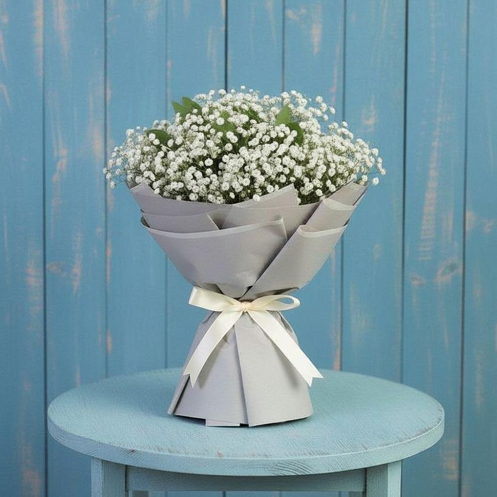 Букет цветов из: Гипсофила в Зязикове-Юрте