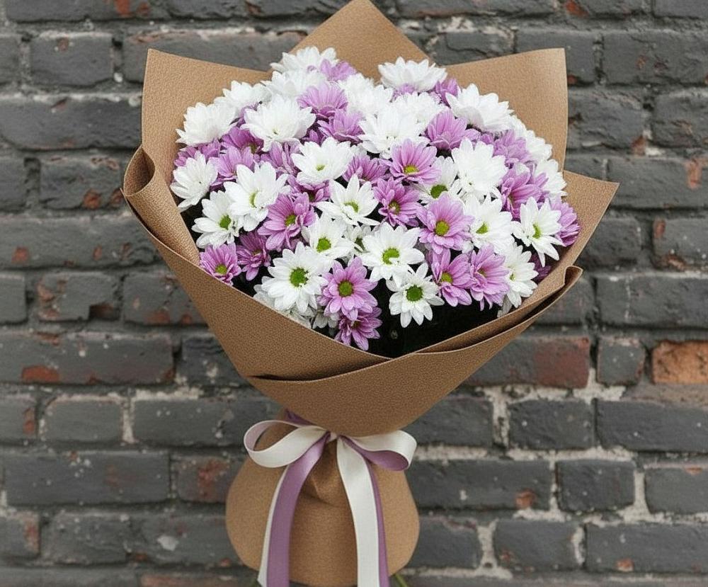 Букет цветов из: Хризантемы в Зязикове-Юрте