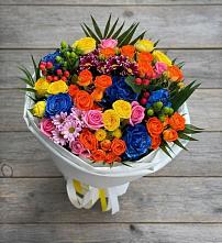 Букет цветов из:  Розы и Хризантемы в Зязикове-Юрте