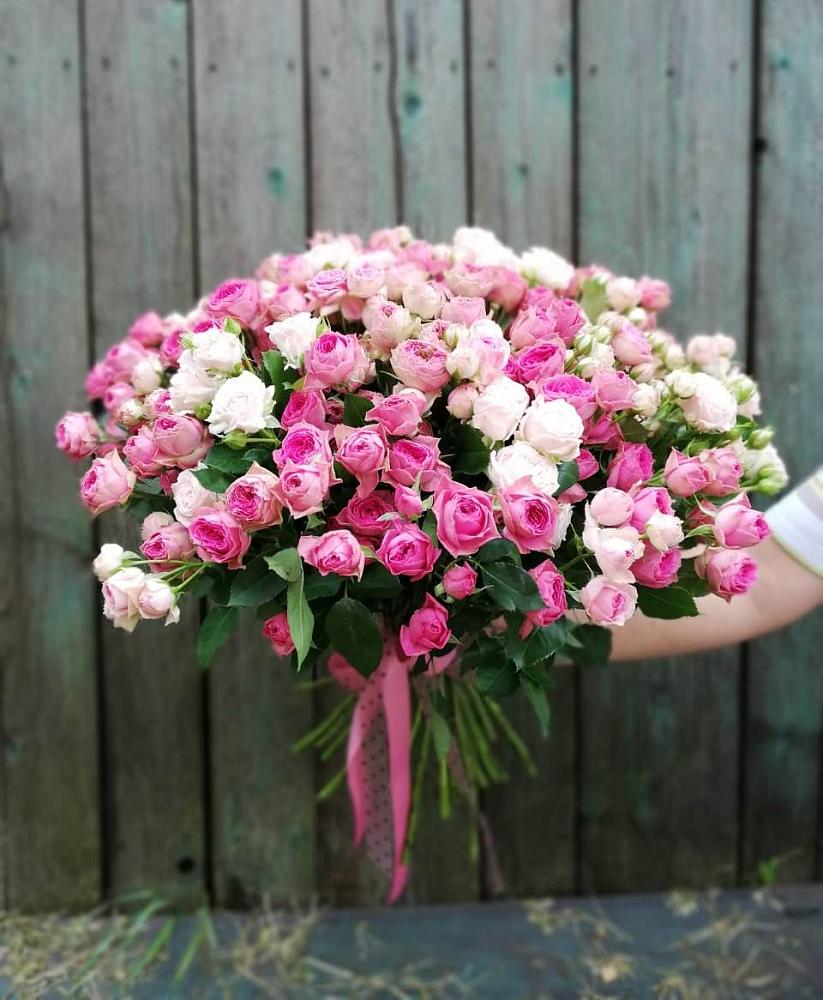 Букет Розовые кустовые розы Натали и Лав Лидия в Зязикове-Юрте