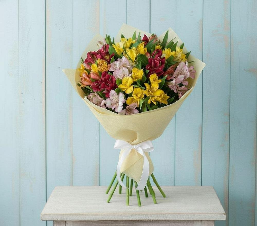 Букет цветов из: Альстромерии в Зязикове-Юрте
