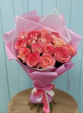 Букет 15 Розовых роз Равель в Зязикове-Юрте