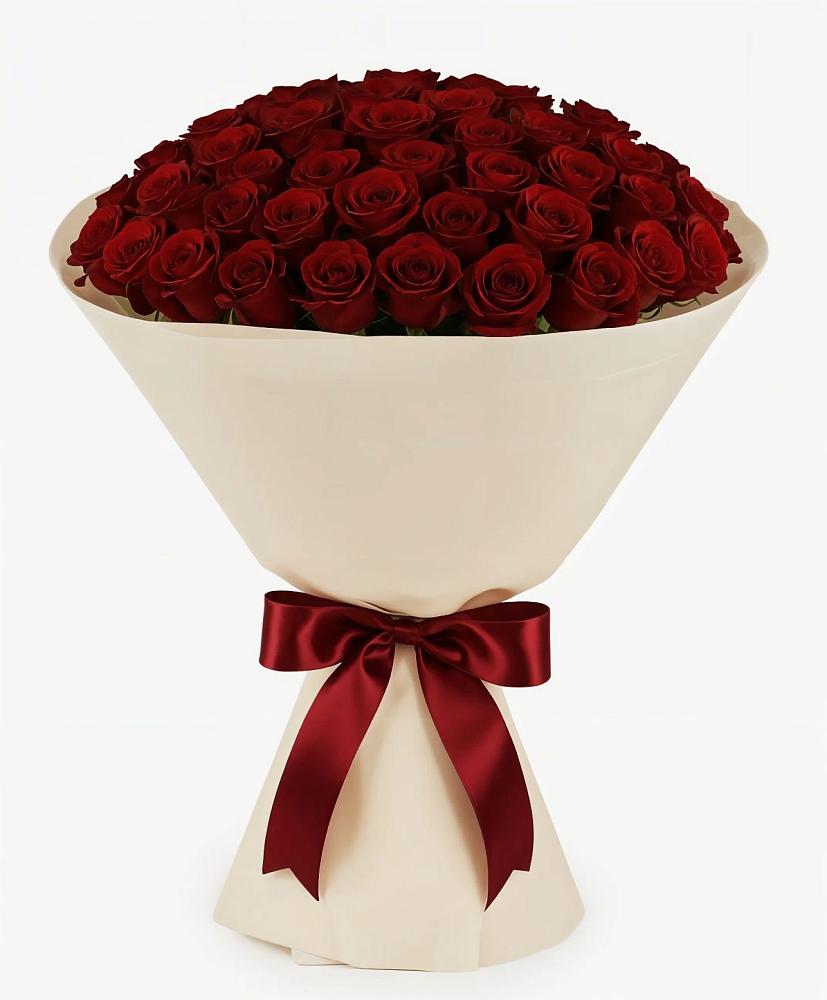 Букет 101 Бордовая роза Блэк Бакарра в Зязикове-Юрте