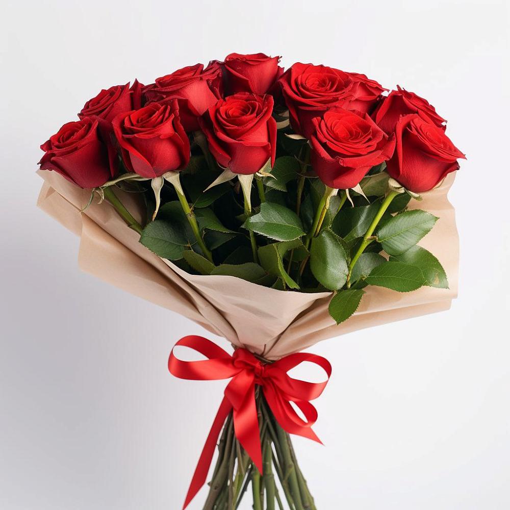 Букет 11 Красных роз Эдлесс Лав в Зязикове-Юрте