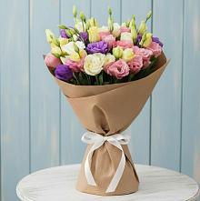 Букет цветов из:  Лизиантусы в Зязикове-Юрте